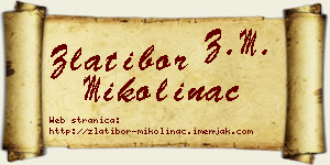 Zlatibor Mikolinac vizit kartica